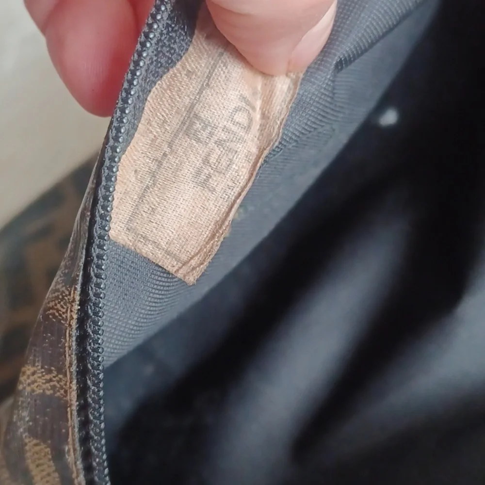 Vintage Fendi Brown Monogram Pouch